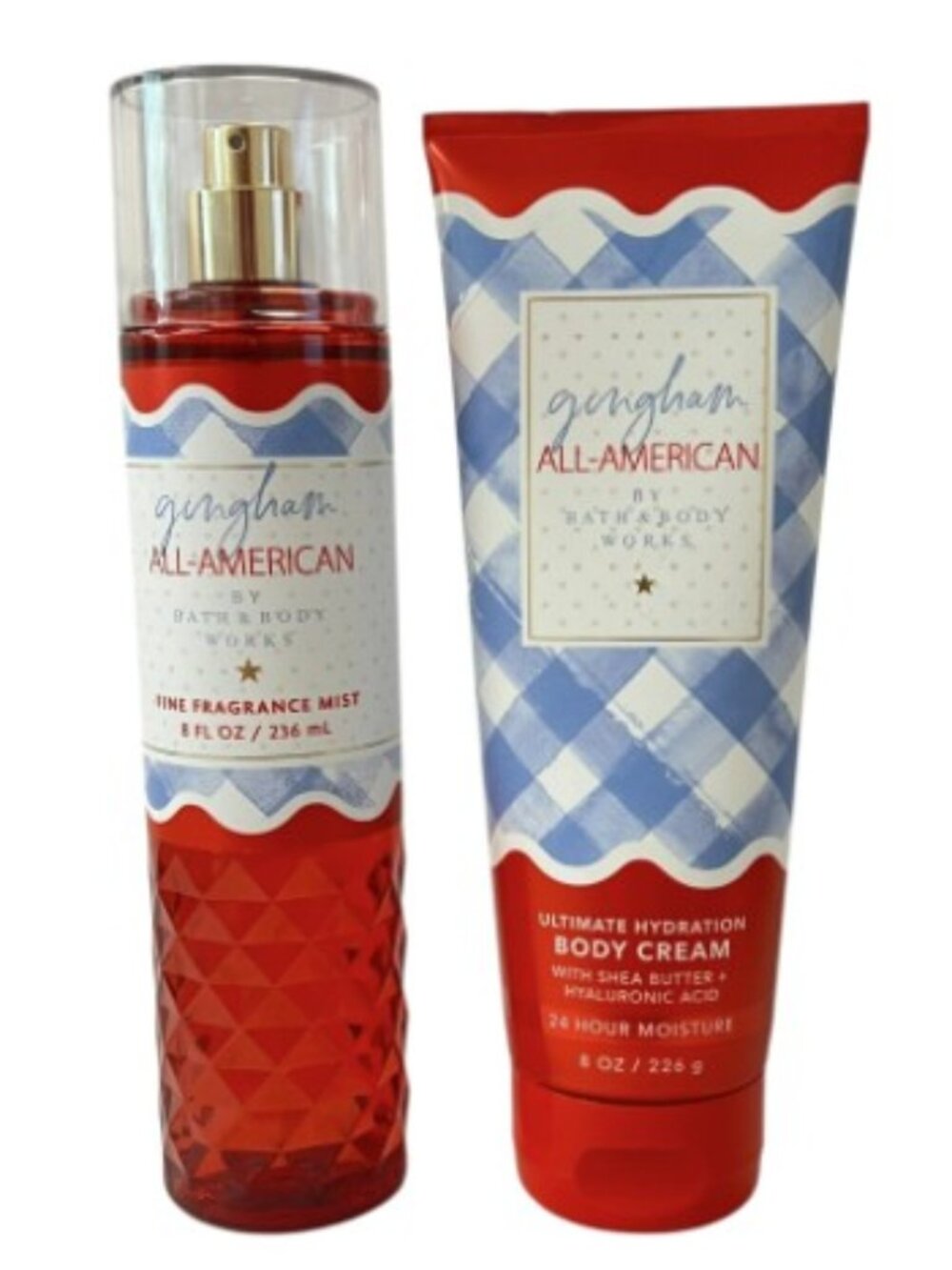 BBW  Gingham All American Mist & Body Cream Set